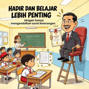 Lebih Penting Isi Absen Daripada Belajar